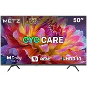 Metz 50MUF7000Z TV 50 pouces (127 cm) Google TV avec protection des yeux, 4K UHD, Dolby Vision &amp; Atmos, HDR10, fonction localisation de la télécommande, triple tuner, CI+ (classe énergétique F)