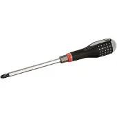 Bahco Ergo Phillips Hex Nut Screwdriver With Rubber Ph4x200 Mm Handle Argenté