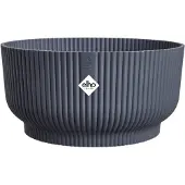 Elho Blumentopf Vibes Fold Bowl 25 cm Schwarz (25 x 12 cm)