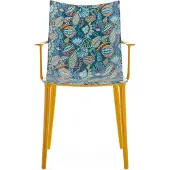 Kartell H.H.H. Chaise Impression Graphique Mustard|Ink-Ochre