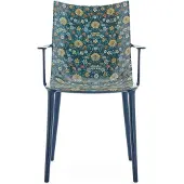 Kartell H.H.H. Chaise Impression Graphique Blue|Ink-Ochre (05919)