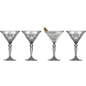 Lyngby Glas Crystal Melodia-21 Cl-4 Pieces Cocktail Glass Argenté