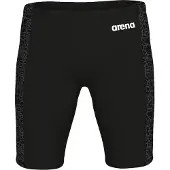 Arena Maillot de bain 'SNAKESKIN JAMMER' gris foncé / noir