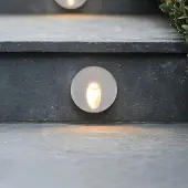LumenXL Applique encastrée pour l'extérieur 3W - argent