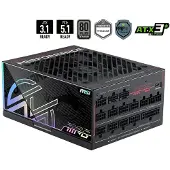 MSI MPG Ai1300TS PCIE5 unité d'alimentation d'énergie 1300 W 24-pin ATX ATX Noir