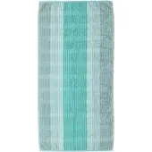 Cawö Serviette de bain Cawö Cashmere Stripes Turquoise