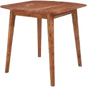 Wohnling Table de salle à manger WL5.571 Sheesham 80x76x80 cm Table en bois massif