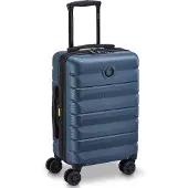 Delsey 55 cm Expandable Travel Suitcase, Blue, Valise, Vert