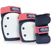 REKD Heavy Duty Triple Pad Set Blanc,Bleu S