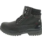 Dockers Bottines à lacets anthracite / corail / noir
