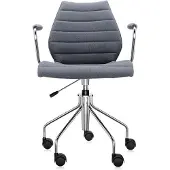 Kartell Maui Soft Trevira Fauteuil Pivotant Trevira Grey