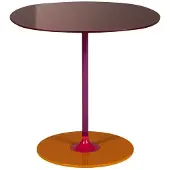 Kartell Thierry Table d'Appoint H 45 cm | Burgundy