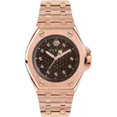 Philipp Plein Montre à affichage analogique 'Extreme Lady' or rose