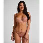 Hunkemoller String 'Marine' noisette
