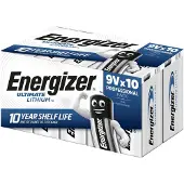 Energizer Ultimate Lithium Batterie 9V Block 1604D 6LR61 FSB10 10er Box (633288)