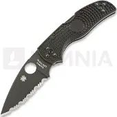 Spyderco Couteau pliant Native 5, spyderedge, noir