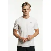 Under Armour T-Shirt fonctionnel 'Tech 2.0' gris / blanc