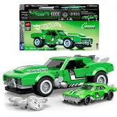 Mega Hot Wheels Camaro Speed Series Toy Car Vert Enfants