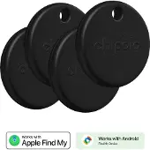 Chipolo POP Bluetooth Tracker - Pack de 4 - Noir