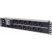 Intellinet 714051 Steckdosenleiste 15fach 3m Anschlussk. schw.