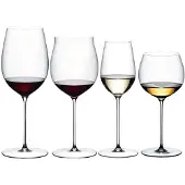 Riedel Ensemble de verres à vin Superleggero - Bordeaux Grand Cru, Burgundy Grand Cru, Riesling & Oaked Chardonnay - 4 pièces