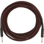 Fender Pro Series 4.5M/15ft Straight Instrument Cable Red Tweed