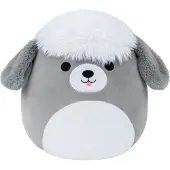 Squishmallows Peluche Arnold Sheepdog Medium Gris et Blanc