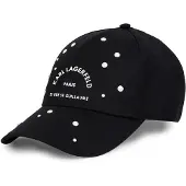 Karl Lagerfeld Casquette 'Rue St-Guillaume' noir / blanc / blanc perle