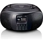 Lenco SCD-6000BK - Radio Internet portable avec DAB+/FM, Bluetooth, lecteur CD et grand écran LCD couleur - Noir