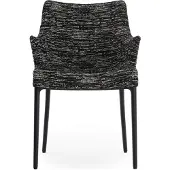 Kartell Eleganza Nia Chaise - Tissu Melange Black|Black