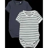 Minymo Bodies m/c - 2 Pack - Gobelin Blue - - 50 - Body M/C