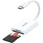 UGREEN CM265 (USB-C), Lecteur de carte mémoire, Blanc
