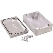 Hammond Electronics Boîtier en aluminium IP66 série 1550Z (Boîtier), Accessoires électroniques + boîtier, Argent
