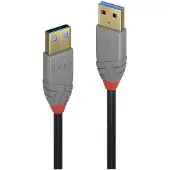 Lindy 5m USB 3.2 Type A Cable, 5Gbps, Anthra Line