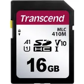 Transcend TS16GSDC410M 410M SDHC Class 10 UHS-I U1 V10 A1 Carte mémoire SDHC, 16 Go, Class 10 / UHS-I