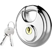 HP Autozubehör Serrure ronde HP Sécurité de caisse Chromée 18091 Pendentif Cadenas