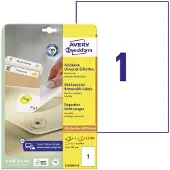 Avery Zweckform Étiquettes multifonctionnelles universelles , 210 x 297 mm, amovible