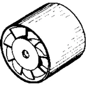 Wallair Ventilateur à insertion dans un tuyau TB10