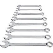 Toolcraft Jeu de clés mixtes 8 pièces (1/2", 11/16", 3/4", 3/8", 5/16", 5/8", 7/16", 9/16")