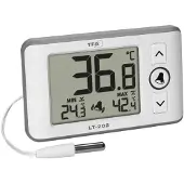 TFA-Dostmann 30.1052.02 LT 202 Thermomètre professionnel numérique, Thermomètre + hygromètre, Argent
