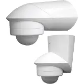 Grothe 94531 Détecteur de mouvement 240° blanc blanc Angle de détection 240 ° Type de contact de commutation relais IP55 (94531)