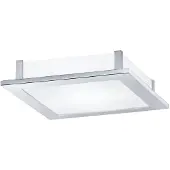 Eglo Lampe de plafond carrée Auriga Chrome 30cm