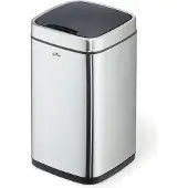 Durable Poubelle automatique NO TOUCH 12L, Argent, 342123