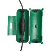 Heitronic Boîte de distribution de jardin - Boîte de distribution de sécurité - IP44 -pour raccords et blocs d'alimentation
