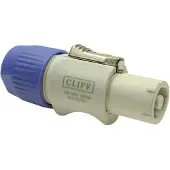 Cliff FM12316 Connecteur haut-parleur mâle 1 pc., Connecteur audio, Gris