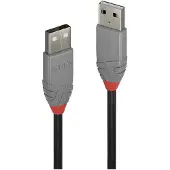 Lindy 36695 Câble USB 2.0 Type A/A Anthra Line M/M 5m