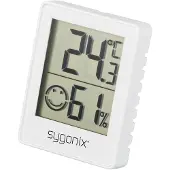 Sygonix Thermo-/Hygrometer Weiss, Thermomètre + hygromètre, Blanc