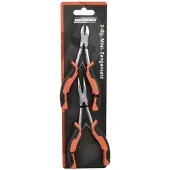 BRÜDER MANNESMANN Jeu de mini-pinces, 2 pièces, modèle extra long (160 mm)