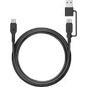 GP Batteries 240W Lade- & Sync Kabel USB-A auf USB-C und USB-A (1.50 m, 240 W)