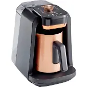 Arzum Machine à café turc OKKA Rich Pro Plus noir et cuivre, 5 tasses